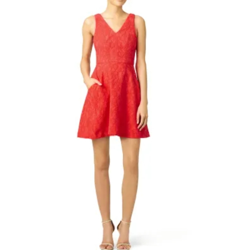 Slate and Willow Red Taliya Dress